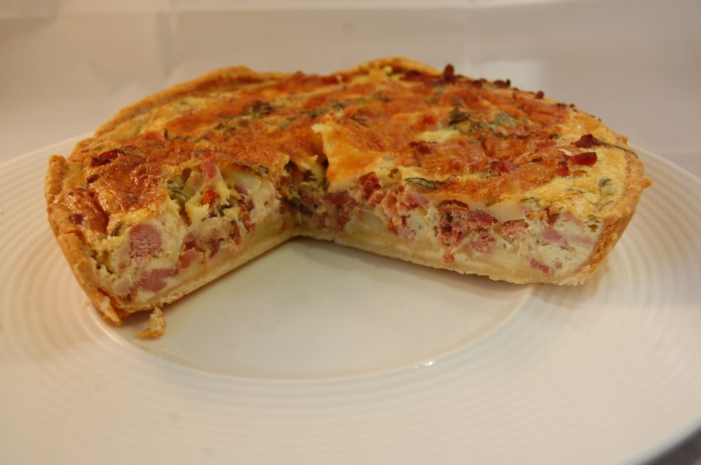 The finished quiche