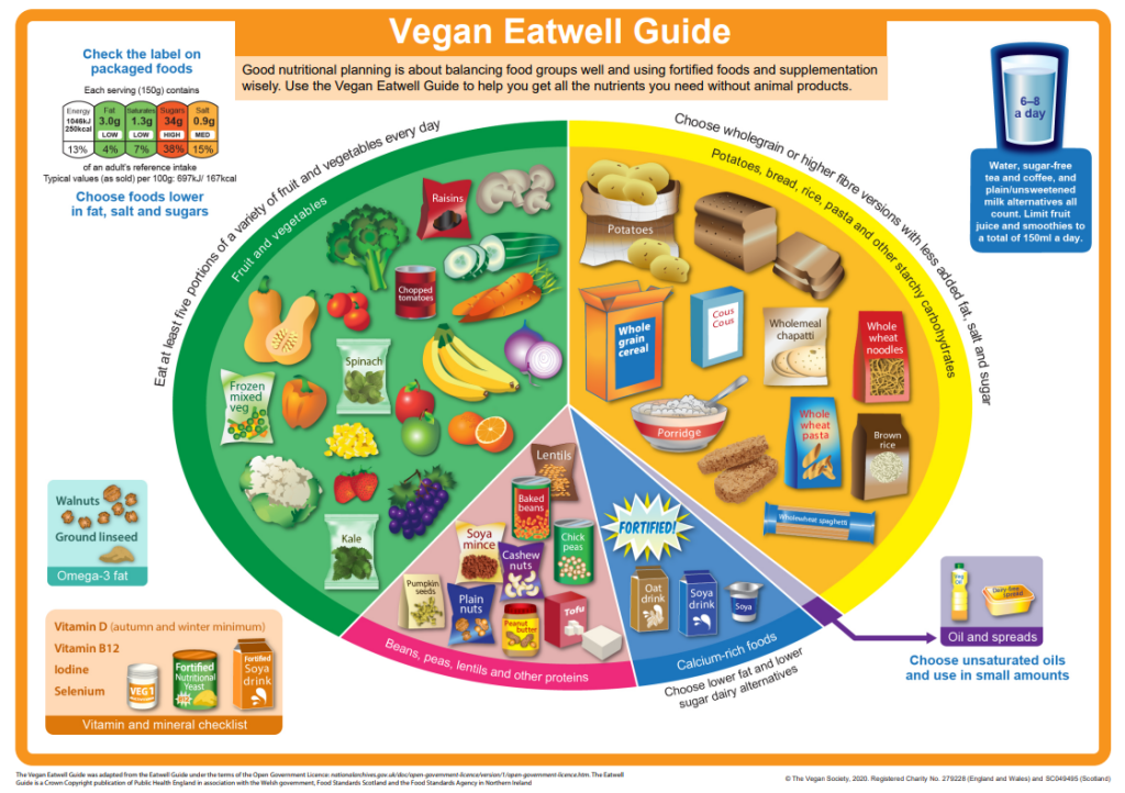 The Vegan eat well visual guide 