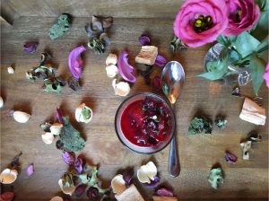 Vanilla Panna Cotta and Berry Compote