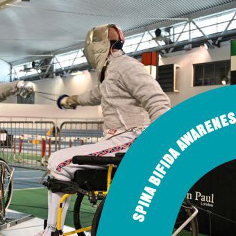 People fencing in wheelchairs